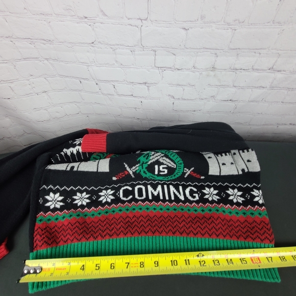 Christmas Is Coming. Light-up Ugly Christmas Sweater. Mens M - Picture 13 of 15